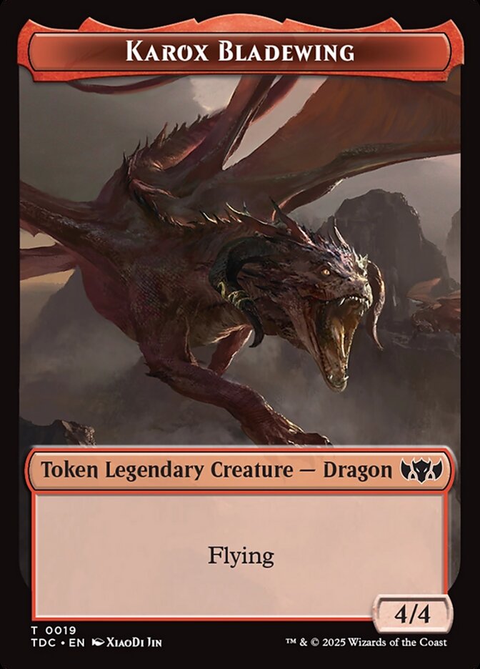 Karox Bladewing — Tarkir: Dragonstorm Commander Tokens 19/34