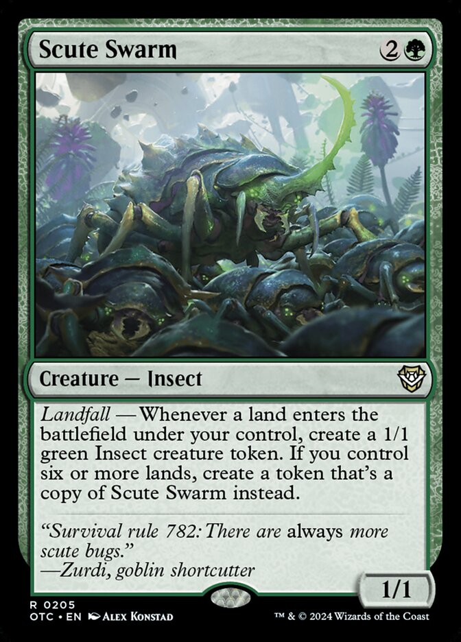 Scute Swarm — Outlaws of Thunder Junction Commander 205/342