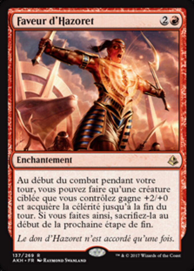 Faveur d'Hazoret — Amonkhet 137/287