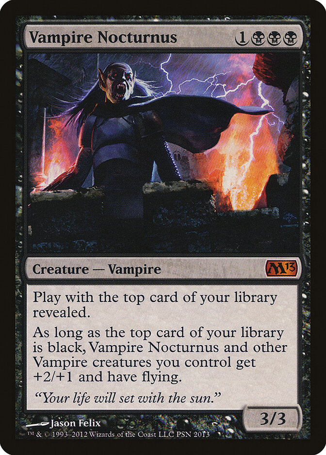 Vampire Nocturnus — Duels of the Planeswalkers 2013 Promos 3/3