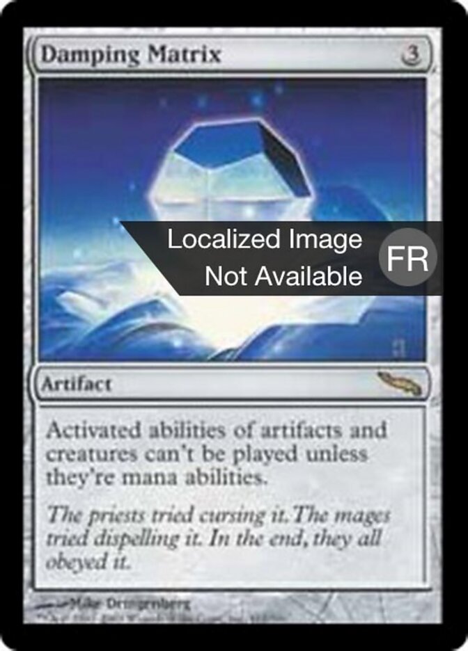 Matrice d'amortissement — Mirrodin 161/306