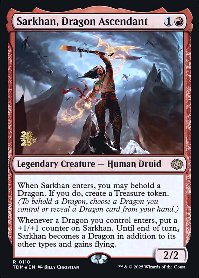 Sarkhan, Dragon Ascendant — Tarkir: Dragonstorm Promos 118s/160