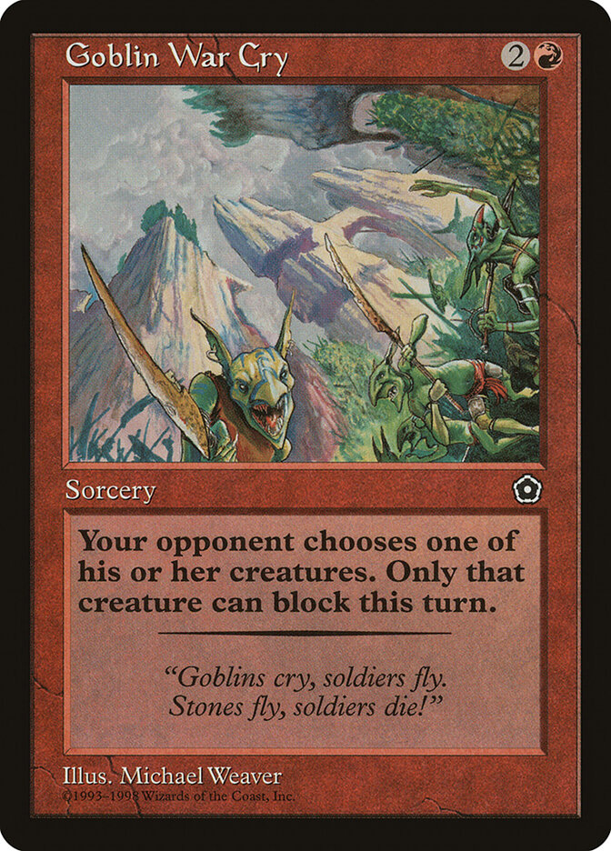 Goblin War Cry — Portal Second Age 104/165