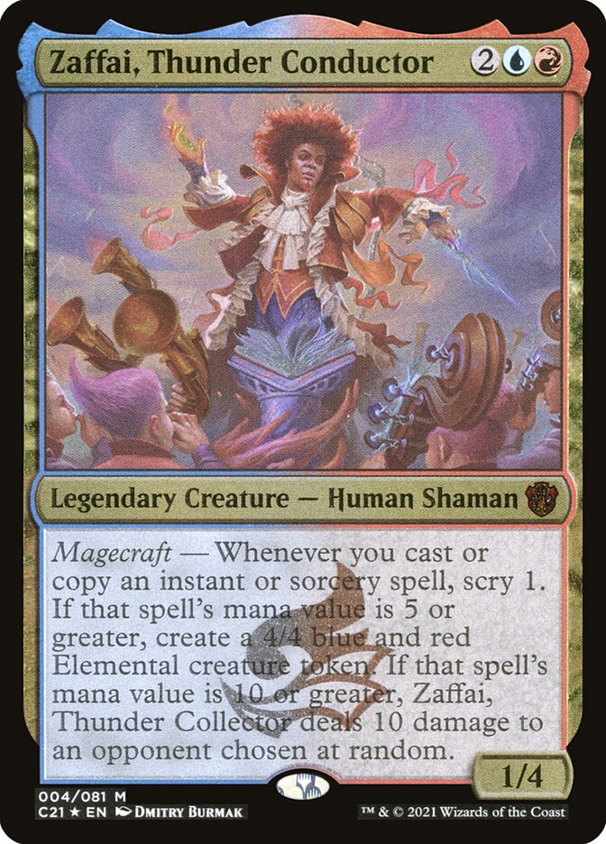 Zaffai, Thunder Conductor — Commander 2021 Display Commanders 4/5