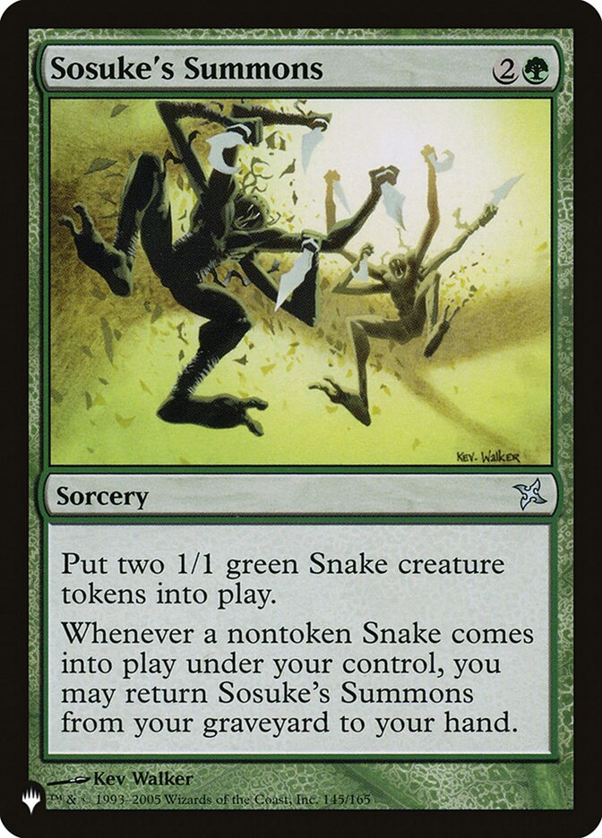 Sosuke's Summons — The List BOK-145/5581