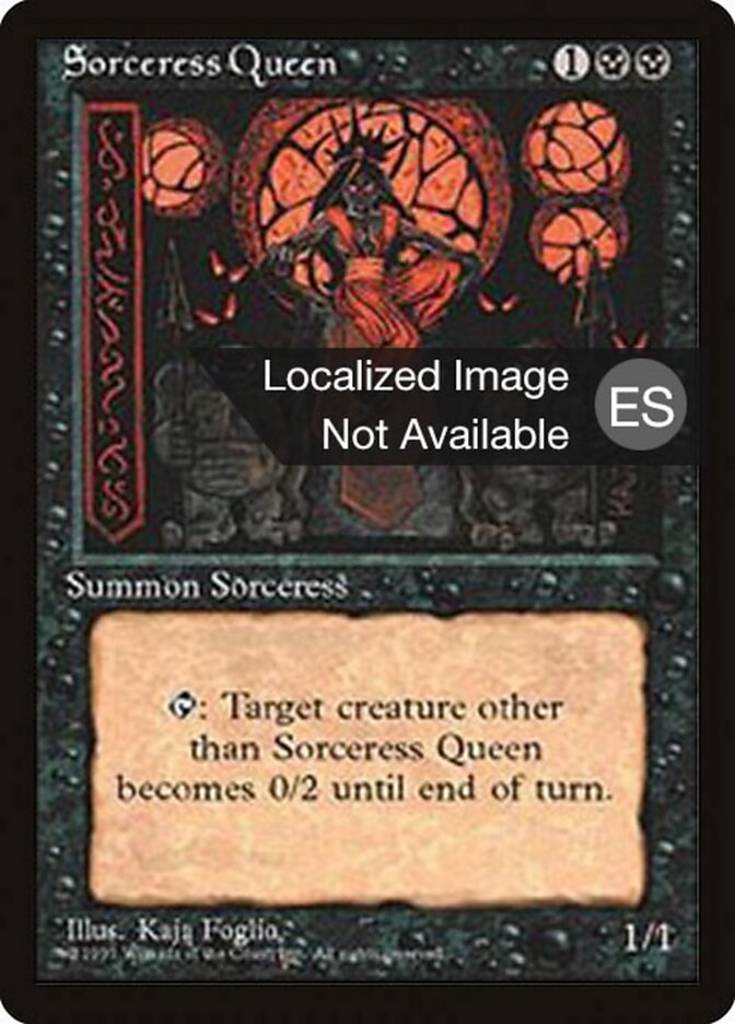 Sorceress Queen — Fourth Edition Foreign Black Border 162/378