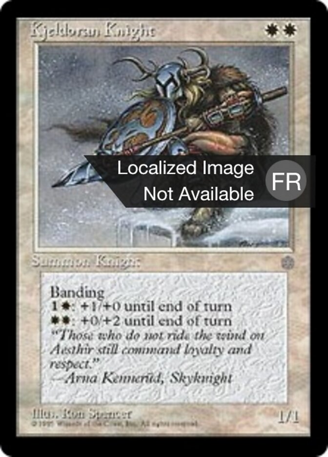 Chevalier du Kjeldor — Ice Age 36/383