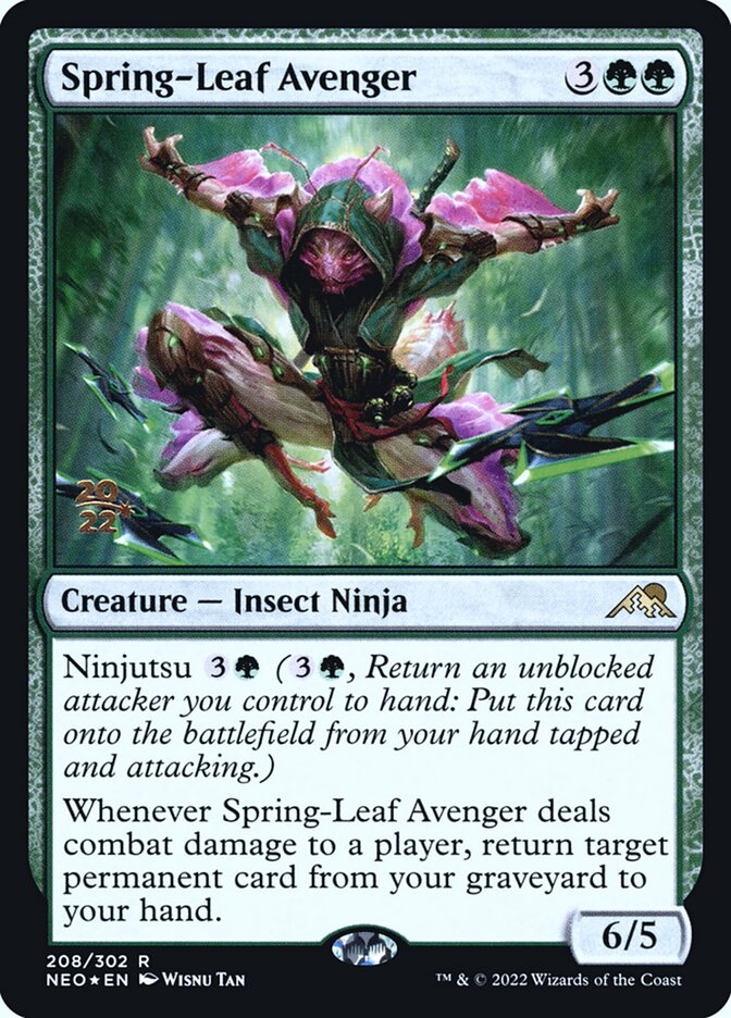 Spring-Leaf Avenger — Kamigawa: Neon Dynasty Promos 208s/148