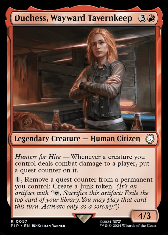 Duchess, Wayward Tavernkeep — Fallout 57/1068