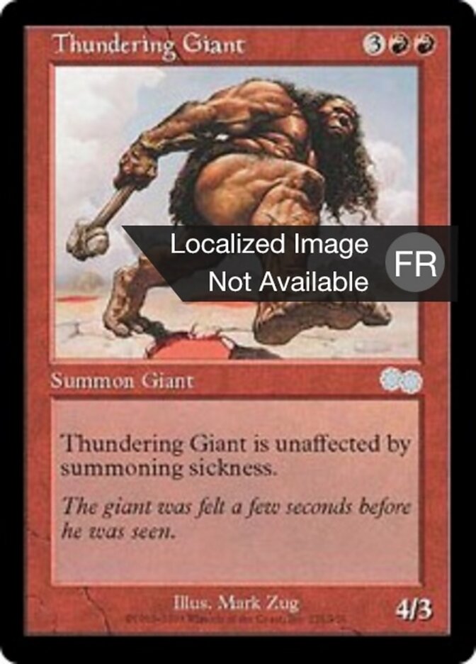 Géant fulminant — Urza's Saga 221/357