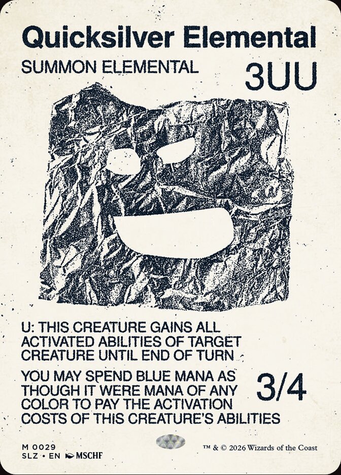 Quicksilver Elemental — The Zeta Set 29/363