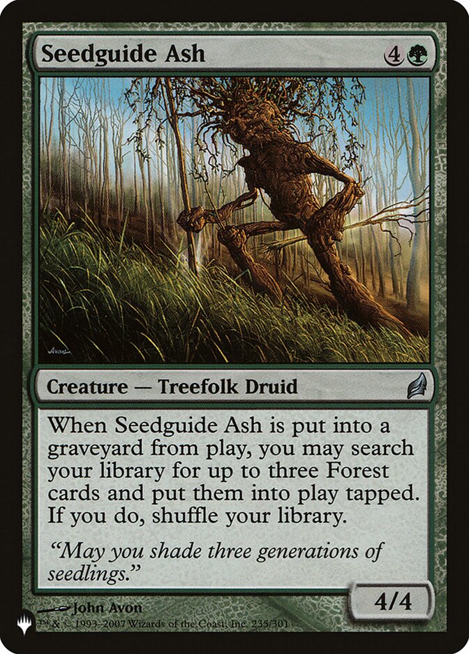 Seedguide Ash — The List LRW-235/5581
