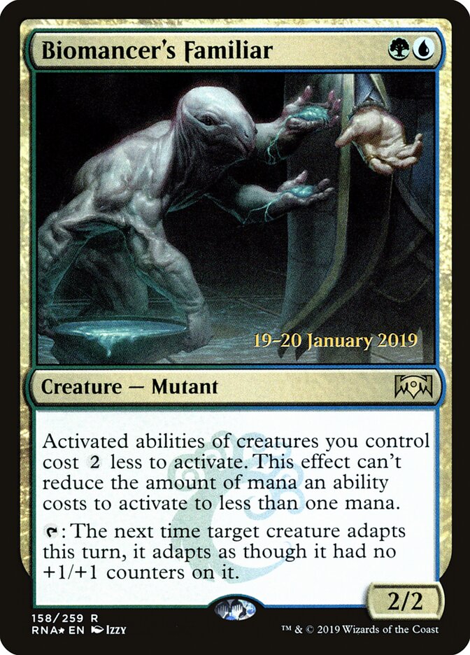 Biomancer's Familiar — Ravnica Allegiance Promos 158s/81
