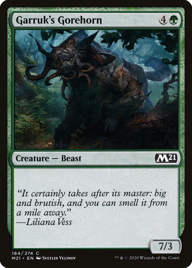 Garruk's Gorehorn — Core Set 2021 184/397