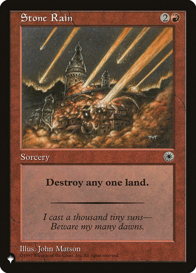 Stone Rain — The List POR-151/5581