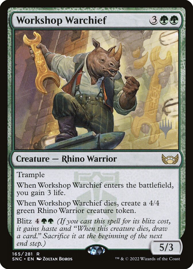 Workshop Warchief — Streets of New Capenna Promos 165p/161
