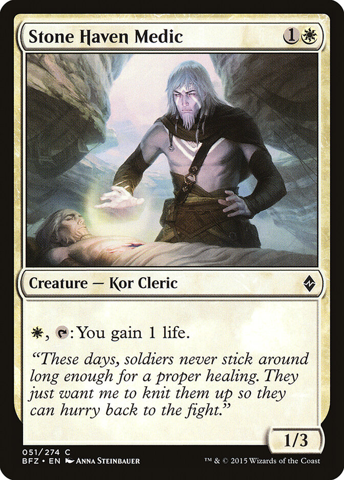 Stone Haven Medic — Battle for Zendikar 51/299