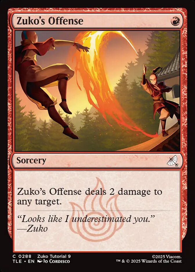 Zuko's Offense — Avatar: The Last Airbender Eternal 288/317