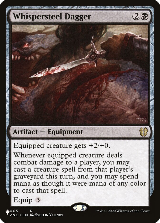 Whispersteel Dagger — The List ZNC-5/5581