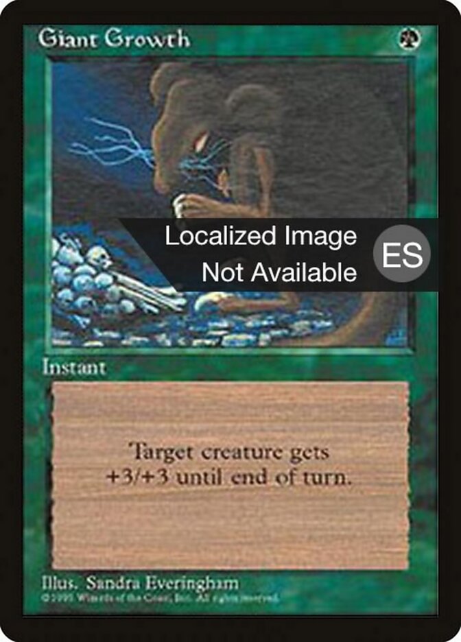 Giant Growth — Fourth Edition Foreign Black Border 248/378
