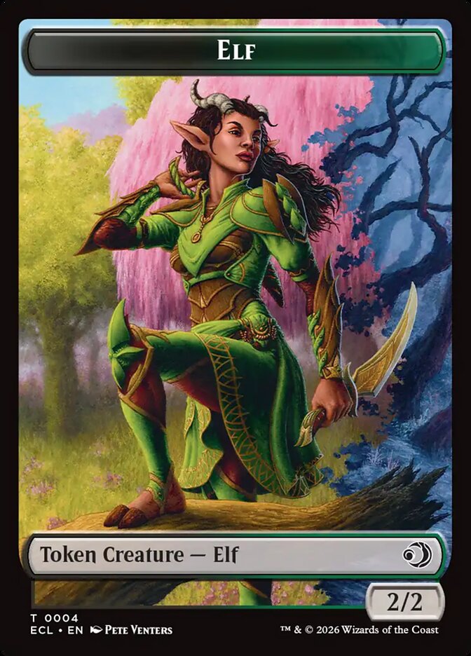 Elf — Lorwyn Eclipsed Tokens 4/13