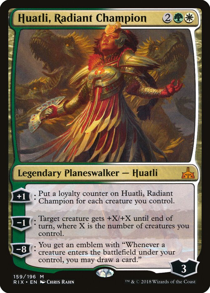 Huatli, Radiant Champion — Rivals of Ixalan 159/205