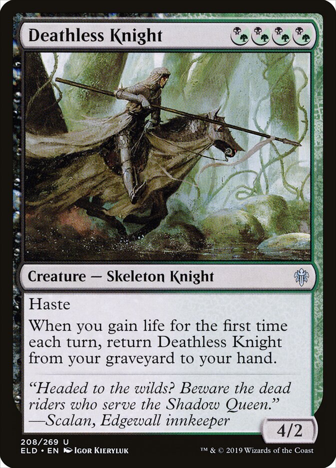 Deathless Knight — Throne of Eldraine 208/398