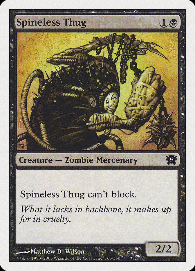 Spineless Thug — Ninth Edition 165/709