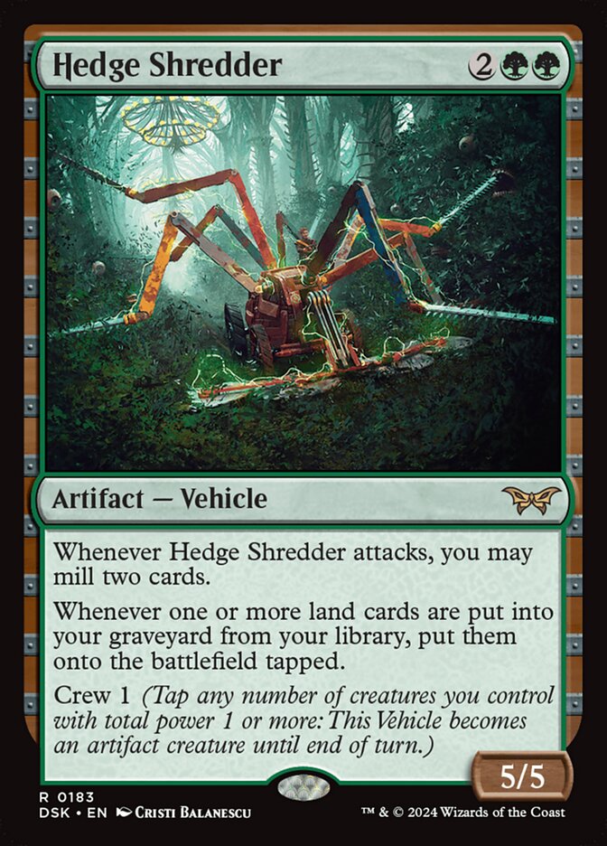Hedge Shredder — Duskmourn: House of Horror 183/419