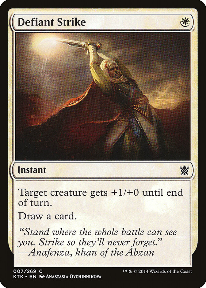 Defiant Strike — Khans of Tarkir 7/293