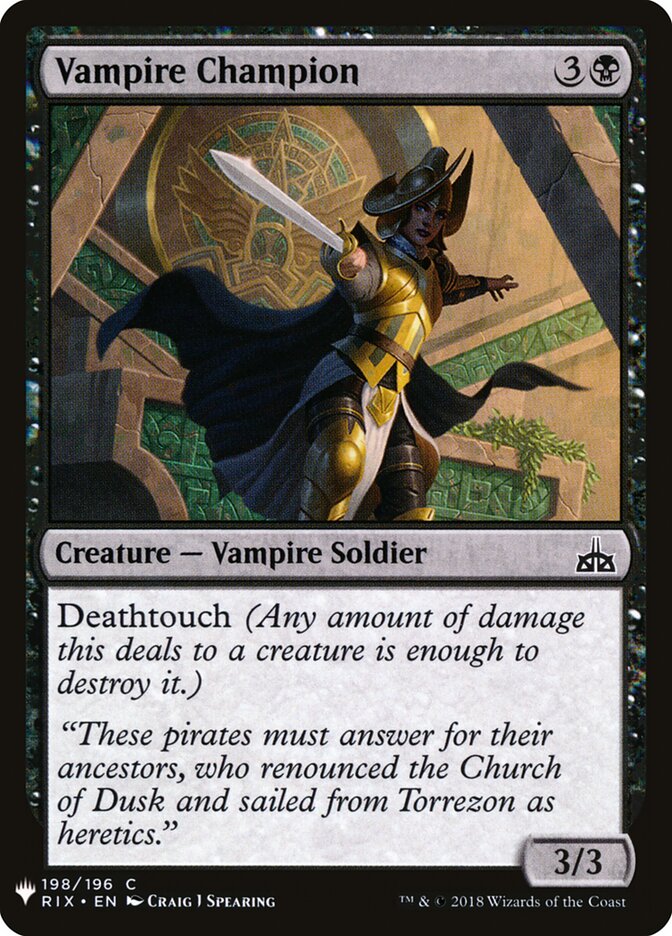 Vampire Champion — The List RIX-198/5581
