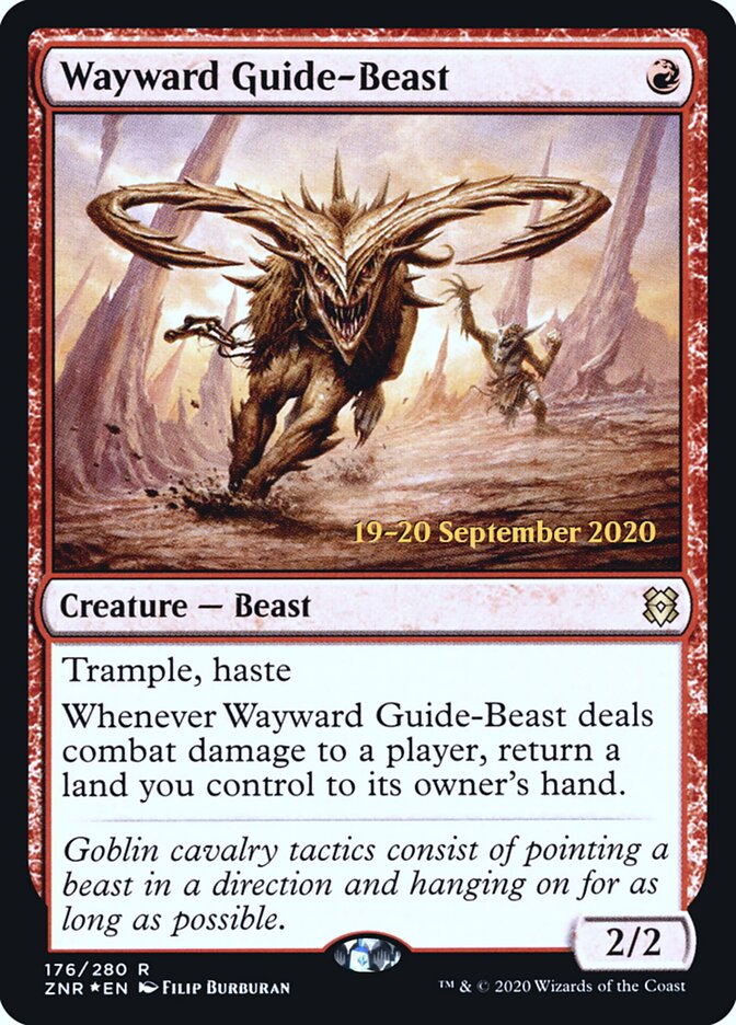 Wayward Guide-Beast — Zendikar Rising Promos 176s/153