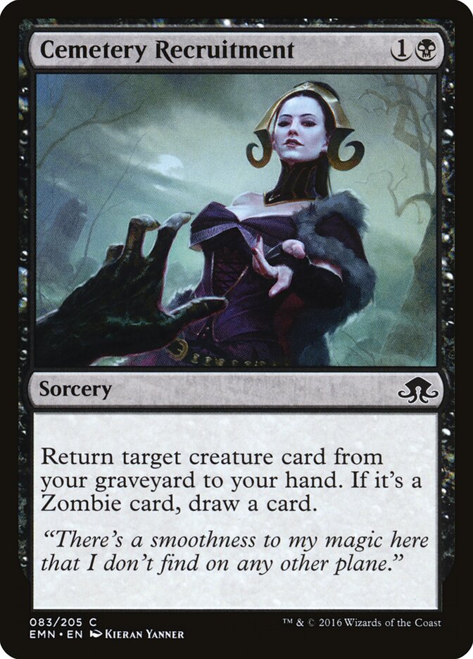 Cemetery Recruitment — Eldritch Moon 83/208