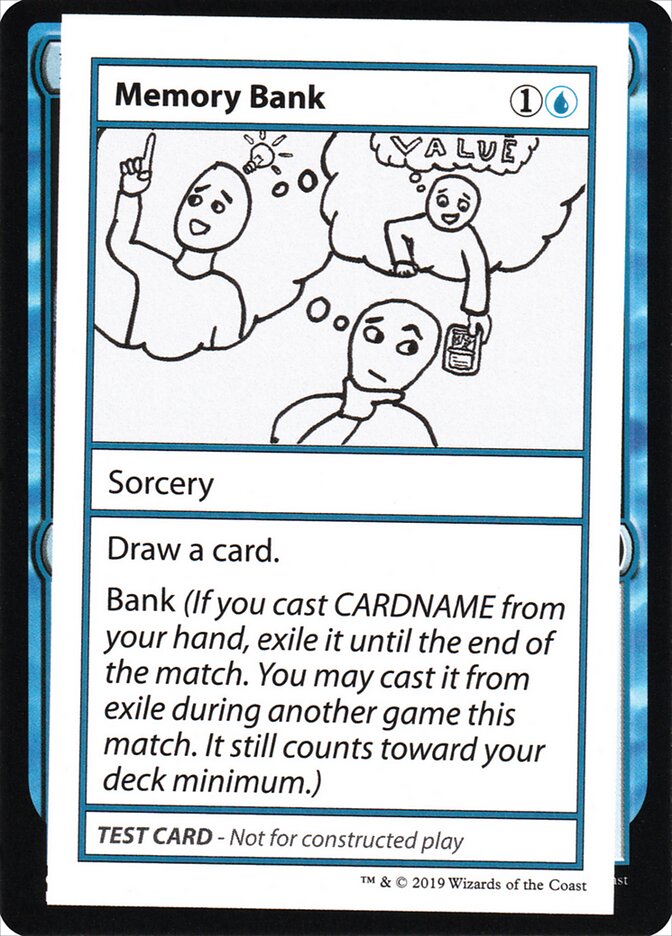 Memory Bank — Mystery Booster Playtest Cards 2021 27/121