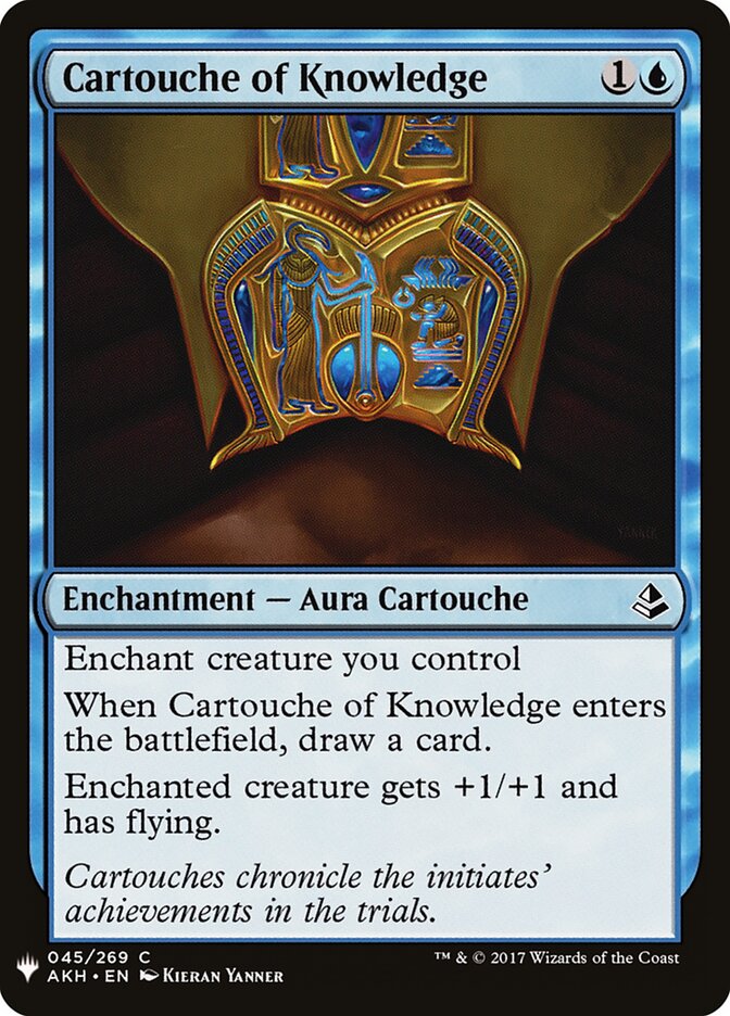 Cartouche of Knowledge — The List AKH-45/5581
