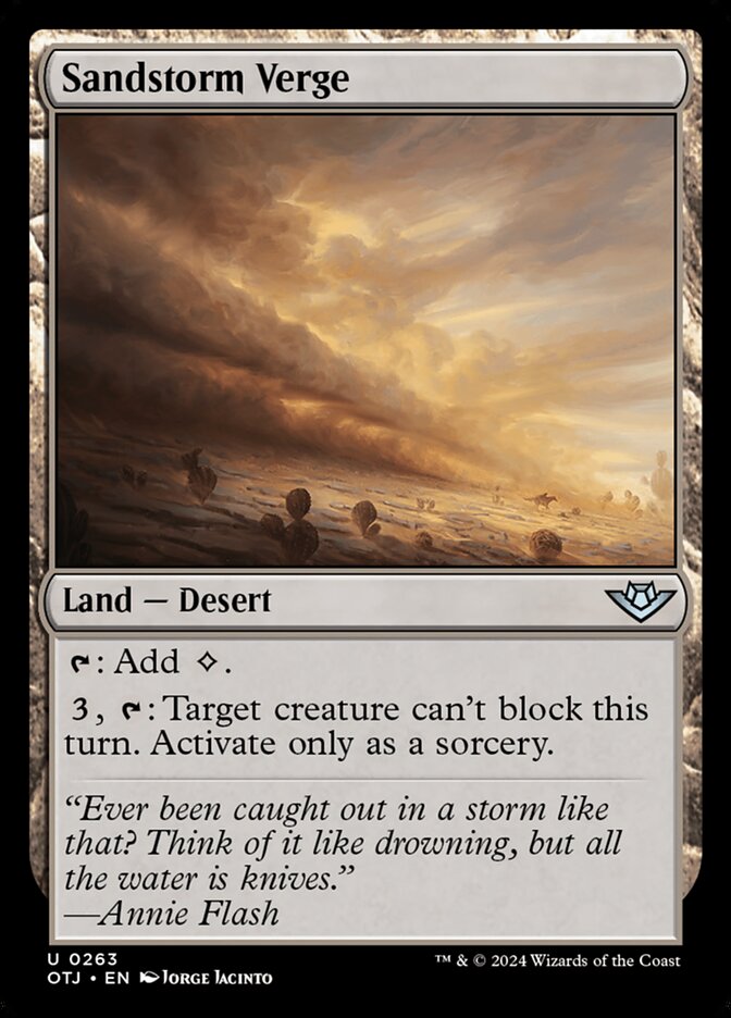 Sandstorm Verge — Outlaws of Thunder Junction 263/374