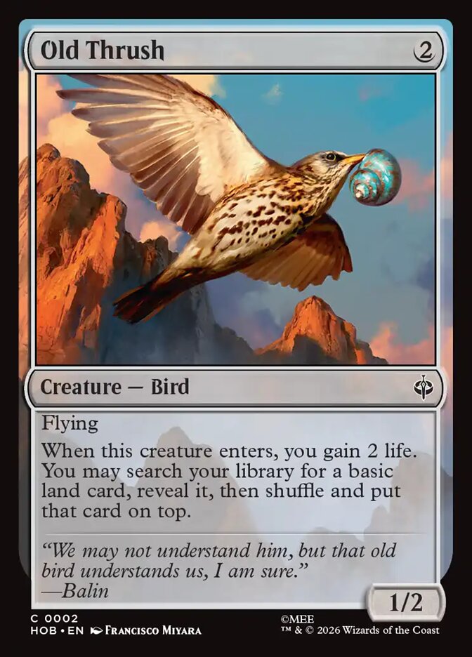 Old Thrush — The Hobbit 2/321