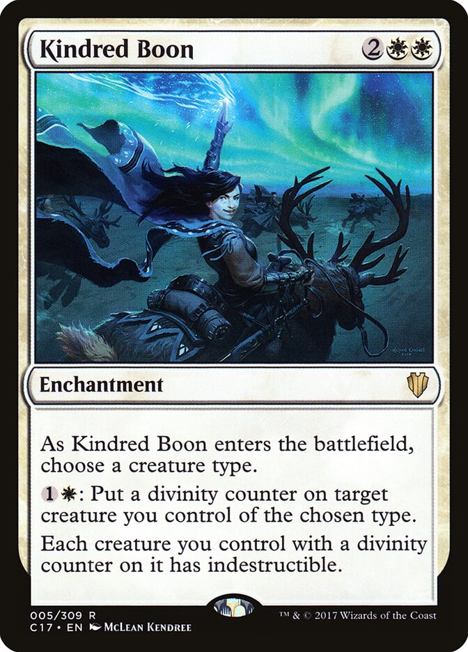 Kindred Boon — Commander 2017 5/309