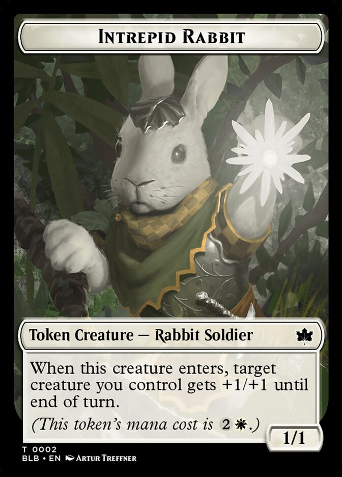 Intrepid Rabbit — Bloomburrow Tokens 2/30