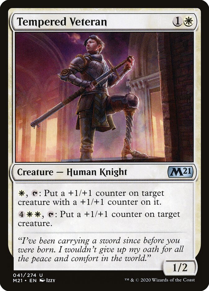Tempered Veteran — Core Set 2021 41/397