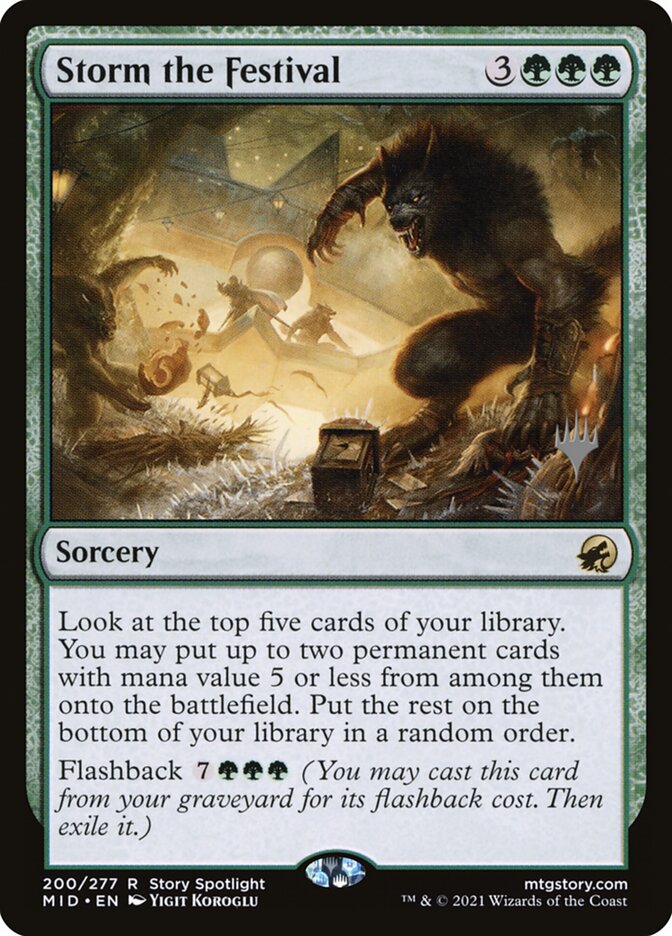 Storm the Festival — Innistrad: Midnight Hunt Promos 200p/155