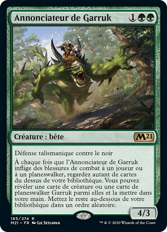Annonciateur de Garruk — Core Set 2021 185/397
