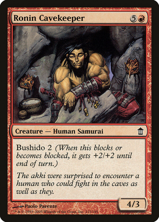 Ronin Cavekeeper — Saviors of Kamigawa 111/165