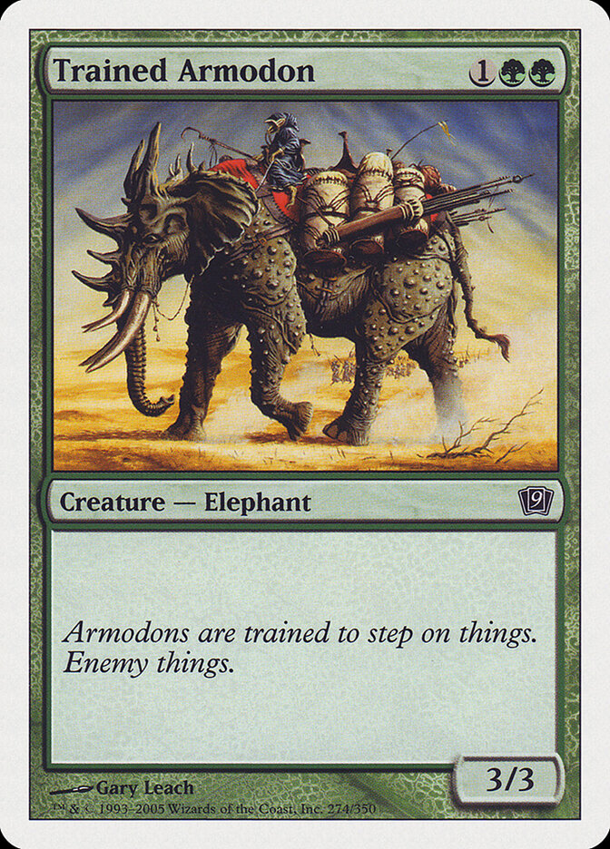 Trained Armodon — Ninth Edition 274/709