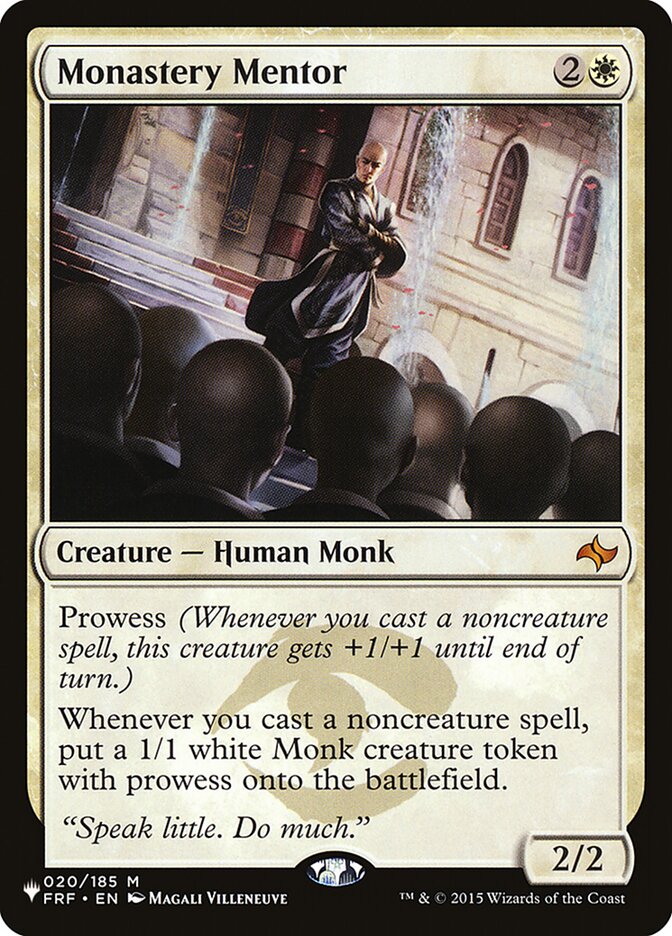 Monastery Mentor — The List FRF-20/5581