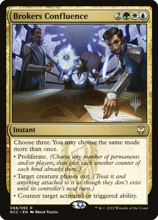 Brokers Confluence — New Capenna Commander Promos 68p/75
