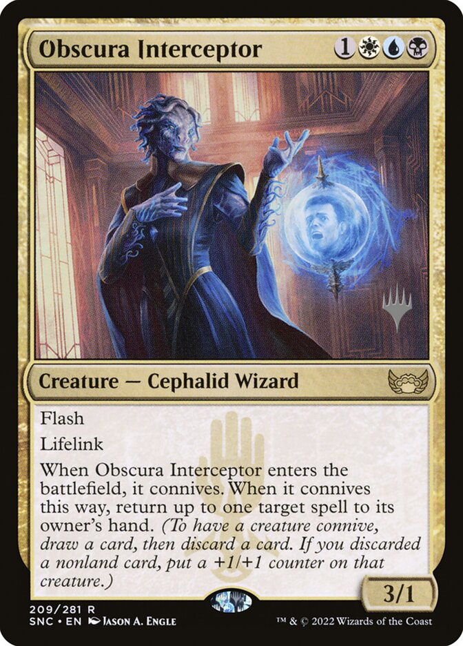 Obscura Interceptor — Streets of New Capenna Promos 209p/161