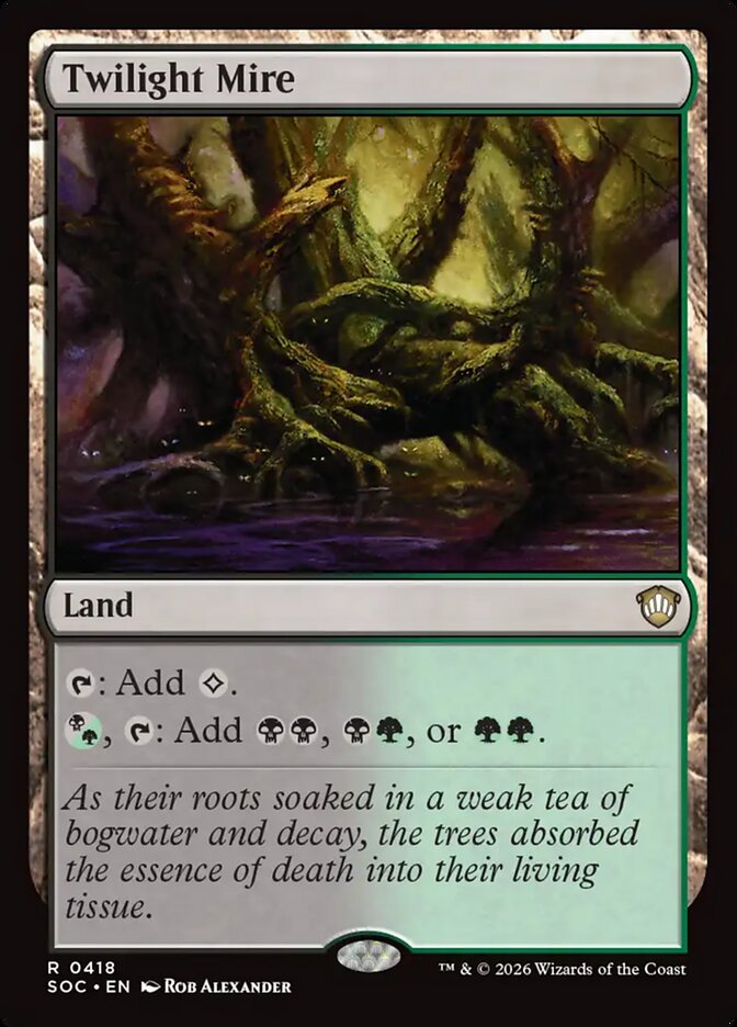 Twilight Mire — Secrets of Strixhaven Commander 418/426