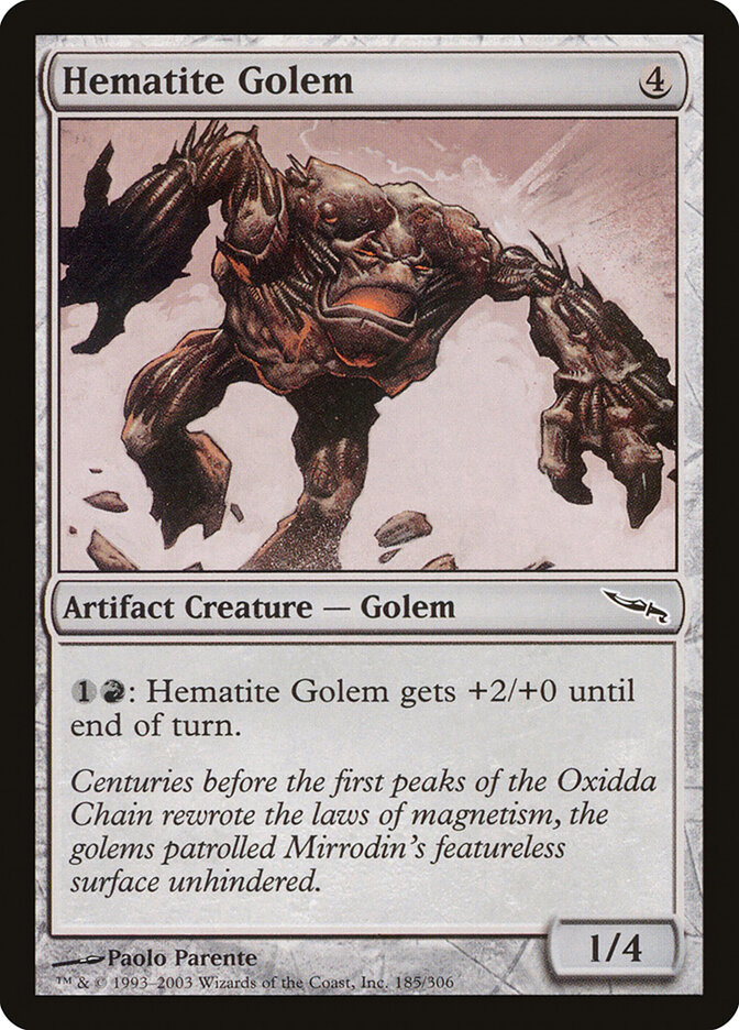 Hematite Golem — Mirrodin 185/306