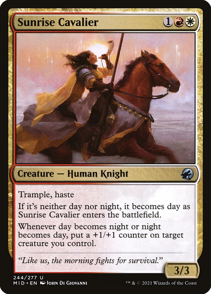 Sunrise Cavalier — Innistrad: Midnight Hunt 244/398